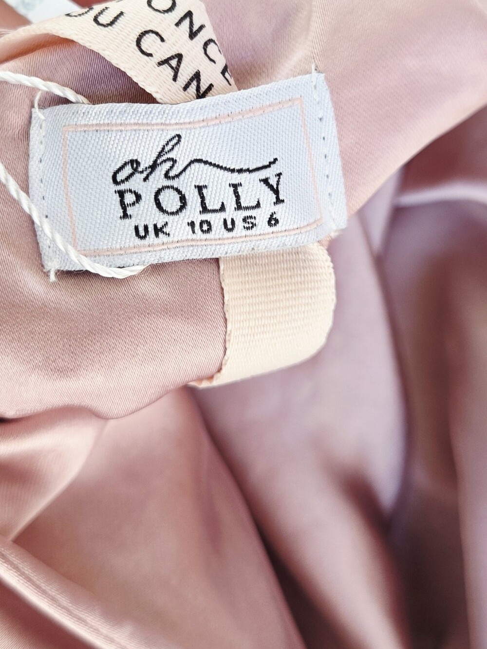 Backless Satin Floral Halter Evening Dress in Dusty Rose - Picture 9 of 9